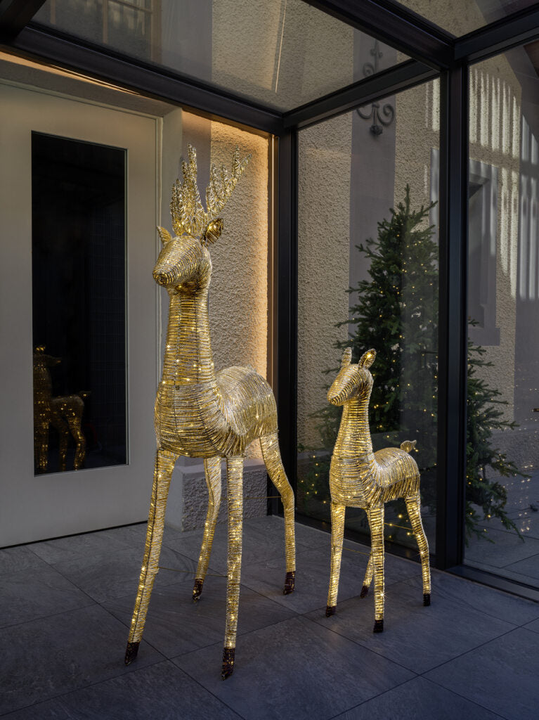 In & Outdoor / Gold reindeer (Klein)